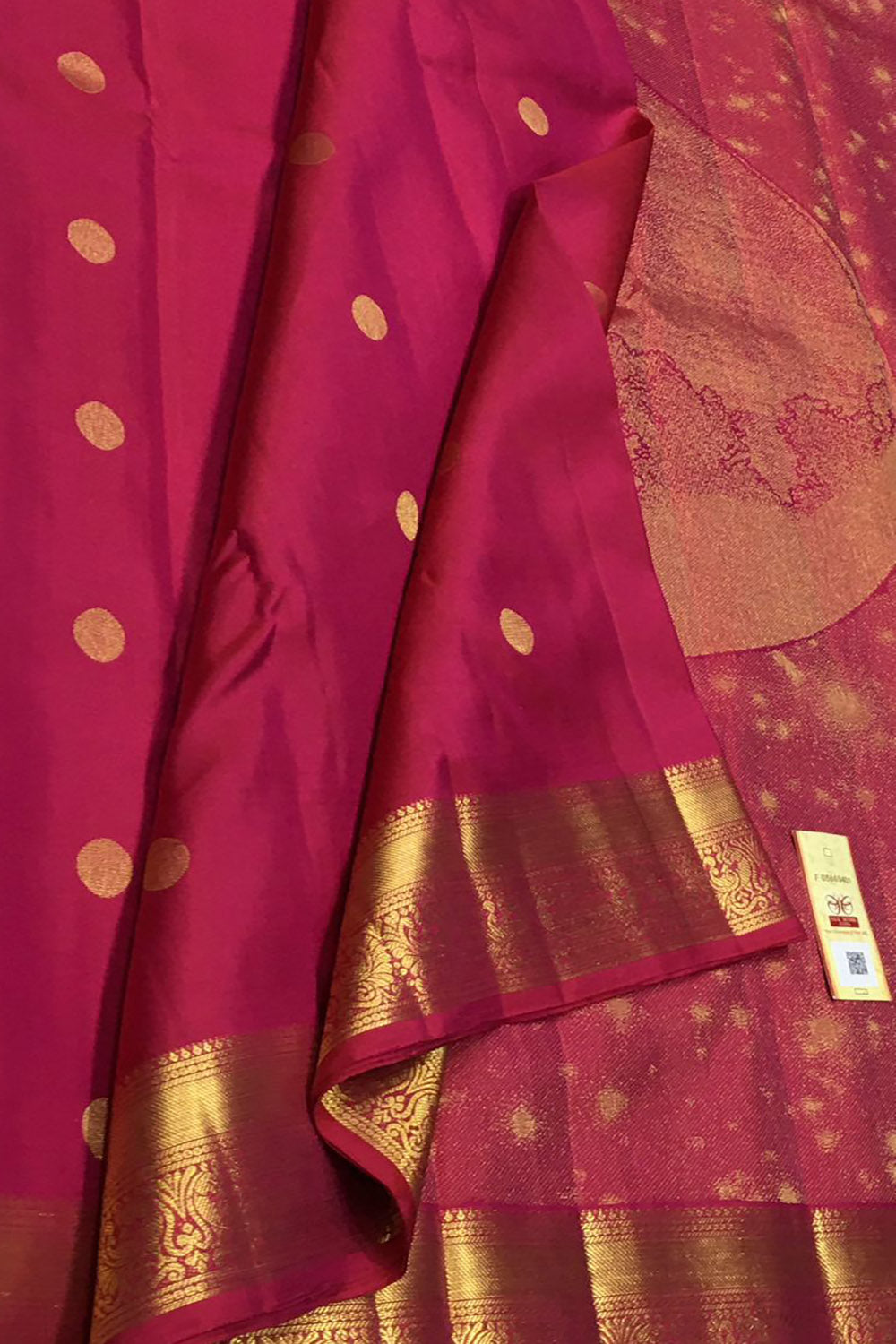 Pink Handloom Kanjeevaram Pure Silk Saree