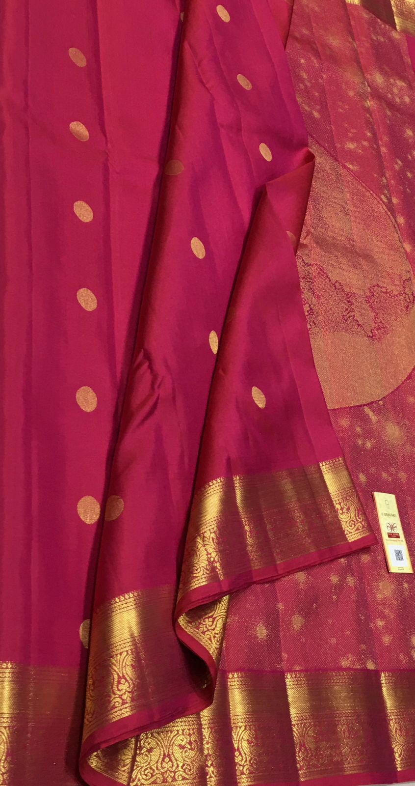 Pink Handloom Kanjeevaram Pure Silk Saree