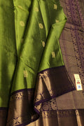 Green Handloom Kanjeevaram Pure Silk Saree