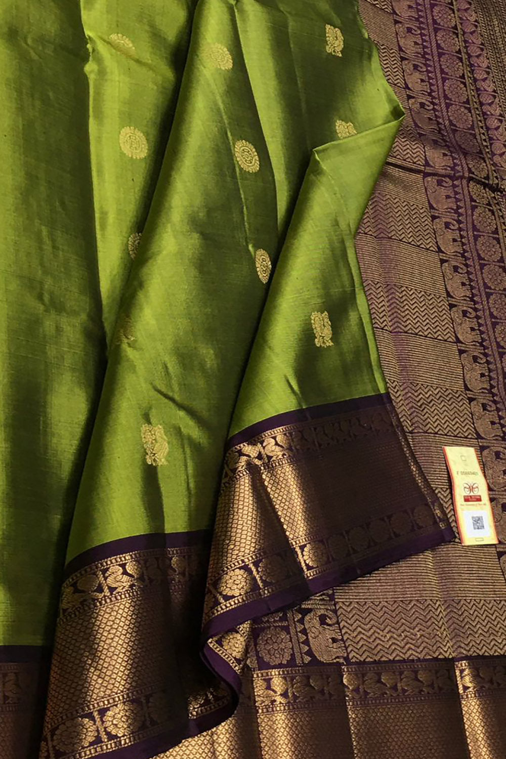 Green Handloom Kanjeevaram Pure Silk Saree