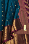 Blue Handloom Kanjeevaram Pure Silk Saree