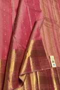Pink Handloom Kanjeevaram Pure Silk Saree