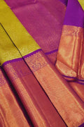 Stunning Green Kanjeevaram Handloom Silk Saree - Pure Elegance - Luxurion World