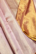 Exquisite Pink Kanjeevaram Handloom Pure Tissue Silk Saree - Luxurion World