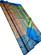Pink Kanjeevaram Handloom Pure Tissue Silk Flower Design Saree - Luxurion World