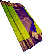 Green Handloom Kanjeevaram Pure Silk Saree - Luxurion World