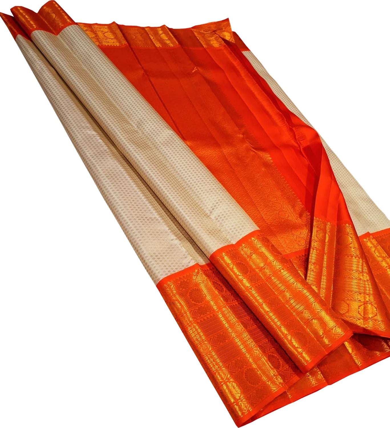 Pastel Handloom Kanjeevaram Pure Silk Saree - Luxurion World