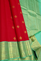 Red Handloom Kanjeevaram Pure Silk Saree
