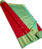 Red Handloom Kanjeevaram Pure Silk Saree
