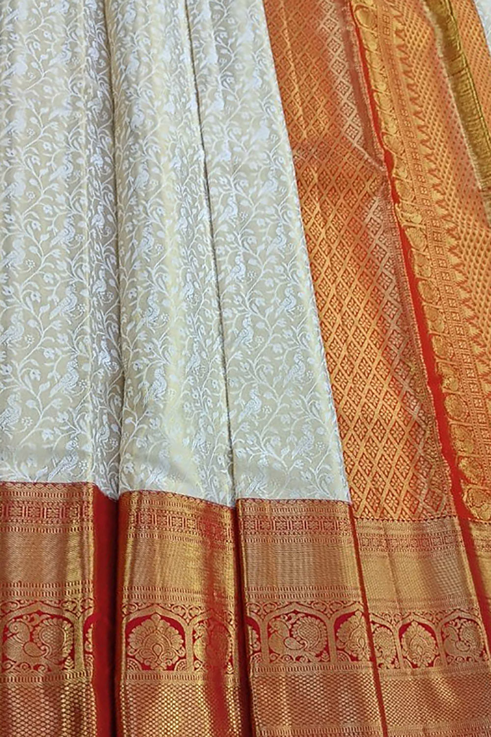 Pastel Handloom Kanjeevaram Pure Silk Saree - Luxurion World