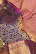 Blue Handloom Kanjeevaram Pure Silk Saree - Luxurion World