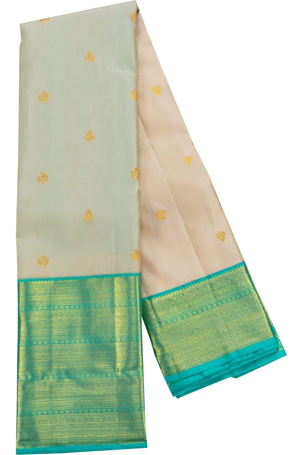 Pastel Kanjeevaram Handloom Pure Silk Saree - Luxurion World