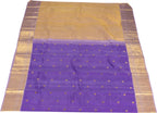 Purple Kanjeevaram Handloom Pure Silk Saree - Luxurion World