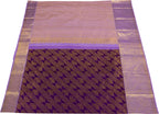 Purple Kanjeevaram Handloom Pure Silk Saree - Luxurion World