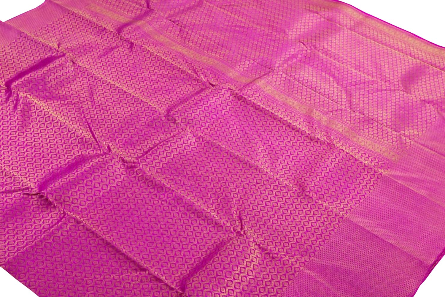 Pink Kanjeevaram Handloom Pure Silk Saree - Luxurion World