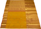 Golden Glow: Yellow Kanjeevaram Pure Silk Saree - Luxurion World