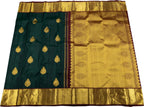Green Kanjeevaram Handloom Silk Saree - Pure Elegance - Luxurion World