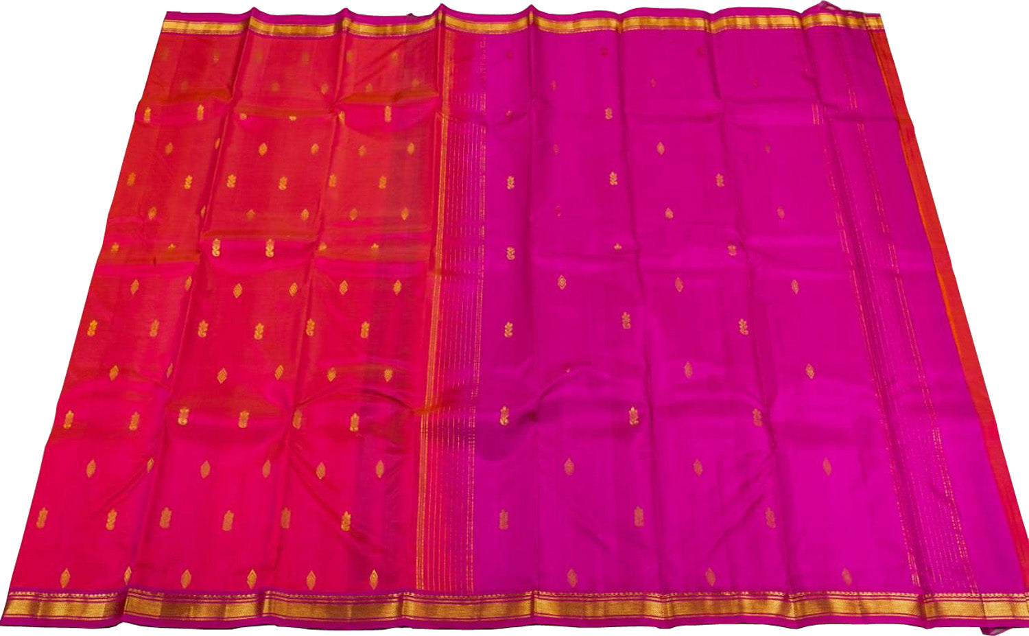 Exquisite Pink Kanjeevaram Handloom Silk Saree - Luxurion World