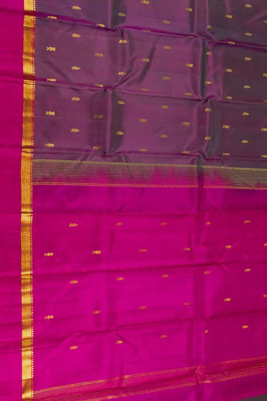 Exquisite Purple Kanjeevaram Silk Saree - Luxurion World