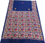 Elegant Blue Georgette Saree with Aari Embroidery - Luxurion World