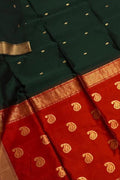 Stunning Maheshwari Handloom Cotton Silk Saree - Luxurion World