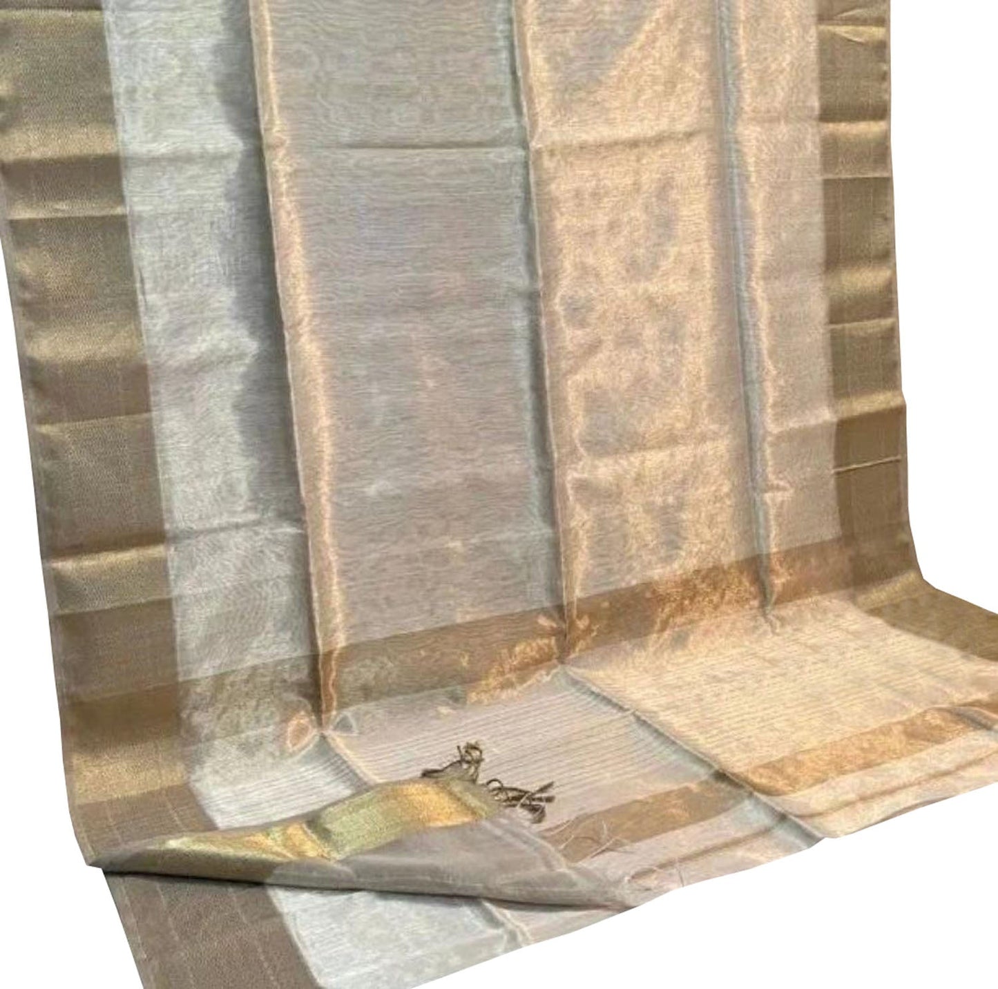 Elegant Pastel Maheshwari Tissue Silk Saree - Luxurion World