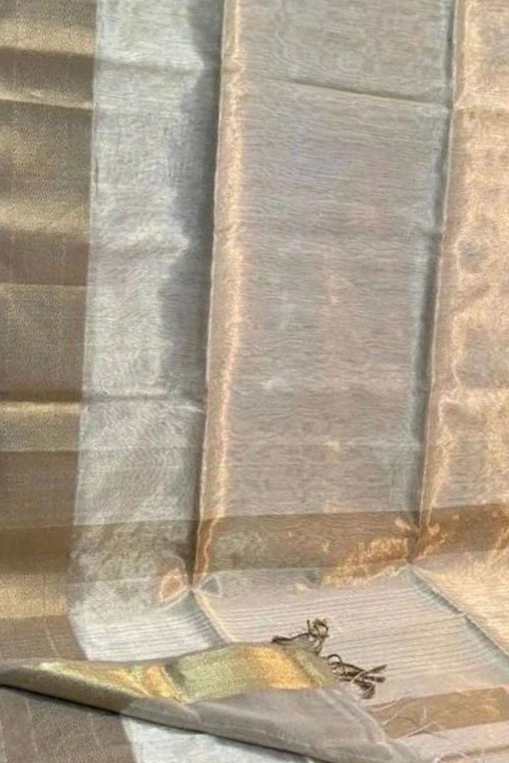 Elegant Pastel Maheshwari Tissue Silk Saree - Luxurion World