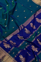 Green Handloom Maheshwari Cotton Silk Saree