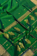 Green Handloom Maheshwari Cotton Silk Saree