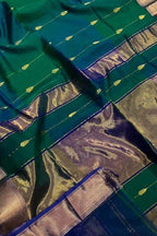 Green Handloom Maheshwari Cotton Silk Saree