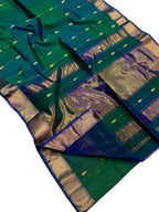 Green Handloom Maheshwari Cotton Silk Saree