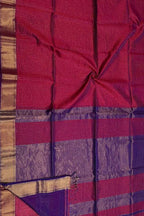 Pink Maheshwari Cotton Silk Saree — Silk Lustre, Festive Drape