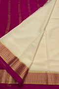 Pastel Mysore Handloom Crepe Silk Saree - Luxurion World