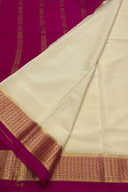 Pastel Mysore Handloom Crepe Silk Saree - Luxurion World