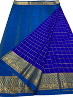 Elegant Blue Mysore Crepe Silk Saree - Luxurion World