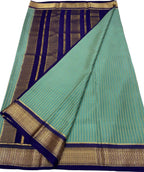 Elegant Blue Mysore Crepe Silk Saree - Luxurion World