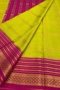 Green Handloom Mysore Pure Crepe Silk Saree - Luxurion World