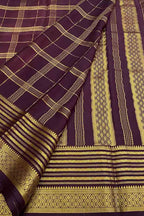 Exquisite Purple Handloom Mysore Crepe Silk Saree - Luxurion World