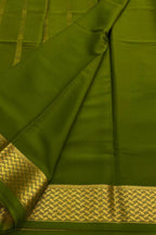 Green Handloom Mysore Pure Crepe Silk Saree - Luxurion World
