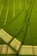 Green Handloom Mysore Pure Crepe Silk Saree - Luxurion World