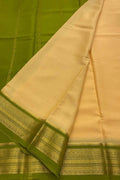 Pastel Handloom Mysore Pure Crepe Silk Saree - Luxurion World