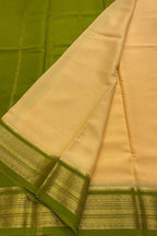 Pastel Handloom Mysore Pure Crepe Silk Saree - Luxurion World