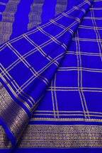 Purple Handloom Mysore Pure Crepe Silk Saree