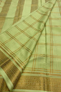 Green Handloom Mysore Pure Crepe Silk Saree