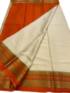 Pastel Handloom Mysore Pure Crepe Silk Saree