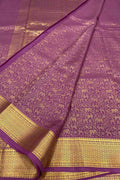 Pink Handloom Mysore Pure Crepe Silk Saree