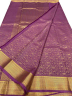 Pink Handloom Mysore Pure Crepe Silk Saree