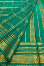 Blue Mysore Pure Crepe Silk Saree — Handloom Weave, Festive & Formal