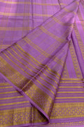 Purple Mysore Pure Crepe Silk Saree — Handloom Silk, Heritage & Festive