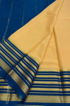 Pastel Mysore Pure Crepe Silk Saree — Handloom, Everyday Elegance